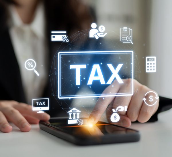 tax preparation expert working on tax calculations